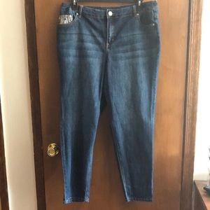 Avenue Denim jeans with bling